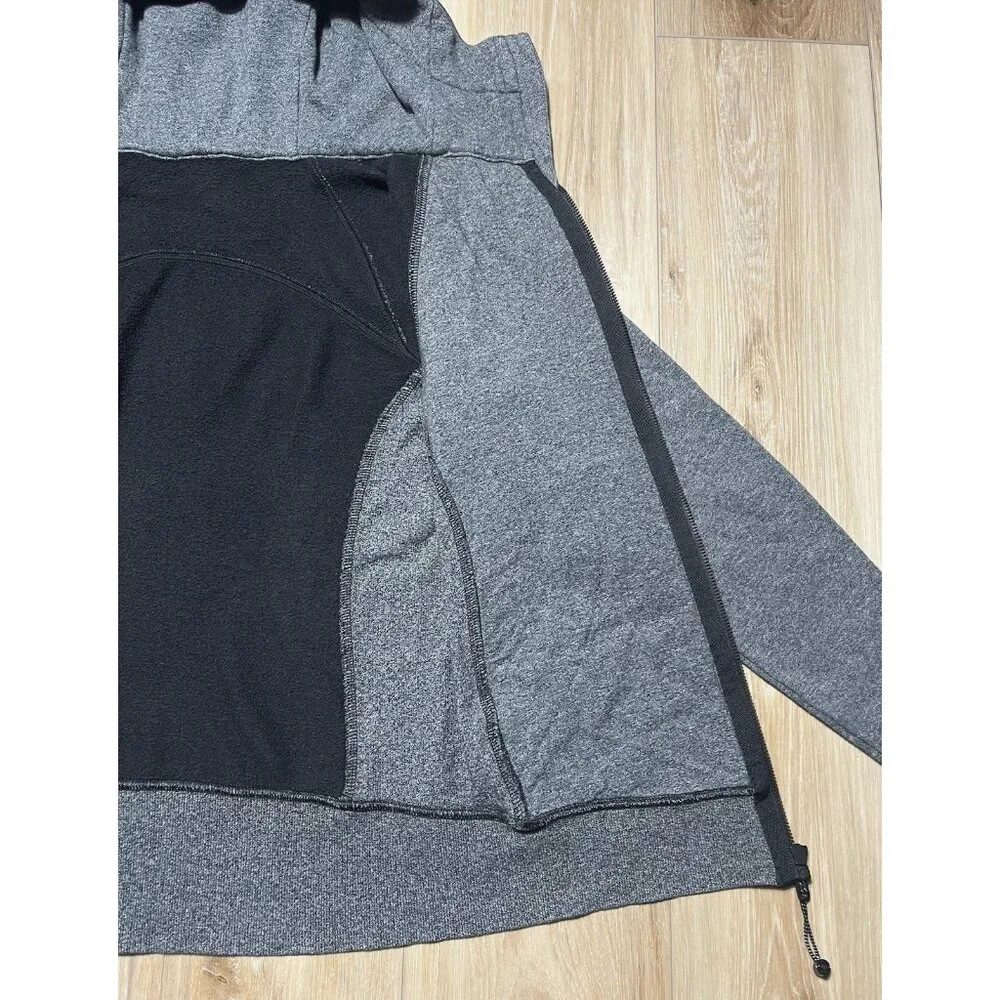 Lululemon Gray Full Zip Up Hoodie Scuba Jacket - Women Size 6 - Picture 9 of 16